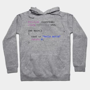 Hello world - First program in Computer science Hoodie